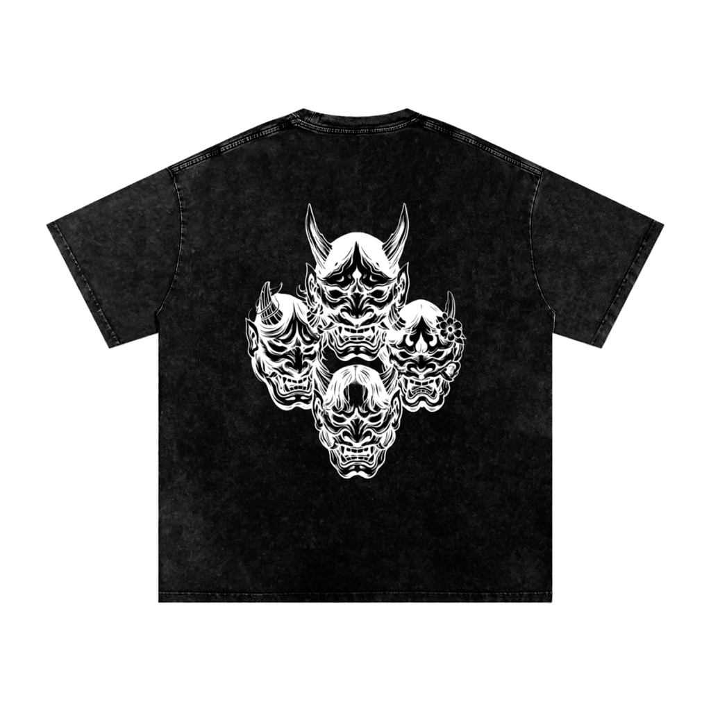 Snow Washed Oversized Cotton T-Shirt